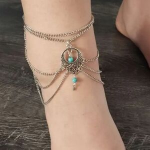Boho Chic Multi Layered Anklet